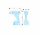 Taladro atornillador inalámbrico 18V - 2.0Ah - 13mm